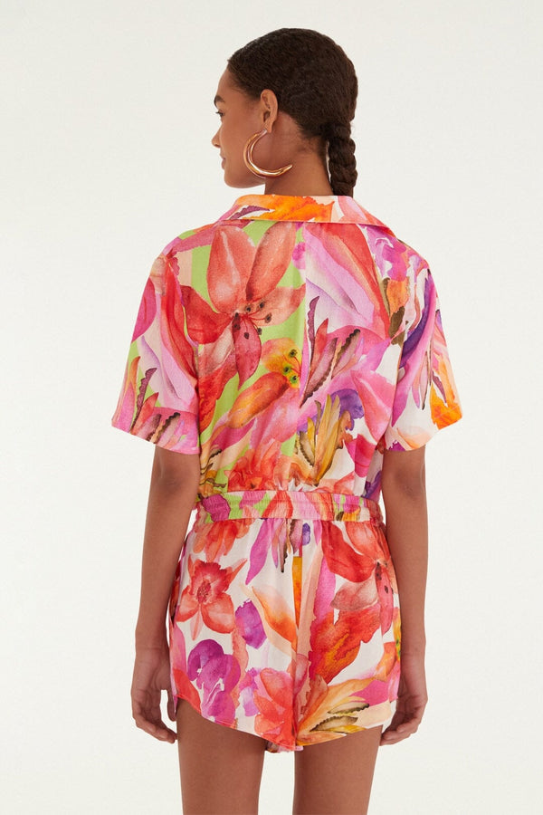 Farm Rio Artsy Flora Shirt