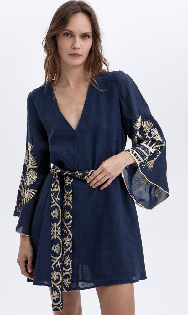 Dress Mini Crete Bell Sleeve
