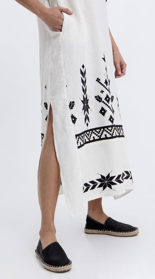 Greek Archaic Kori Los Dress 3/4 Sleeves