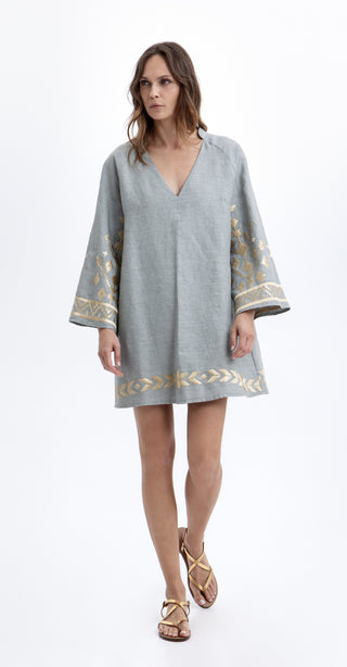 Greek Archaic Kori Los Mini Dress
