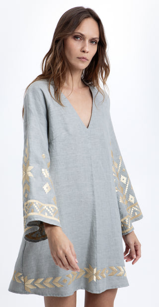 Greek Archaic Kori Los Mini Dress