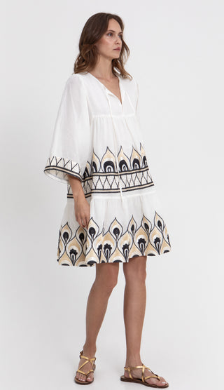 Greek Archaic Kori Phoenix Mini Dress Gatherings