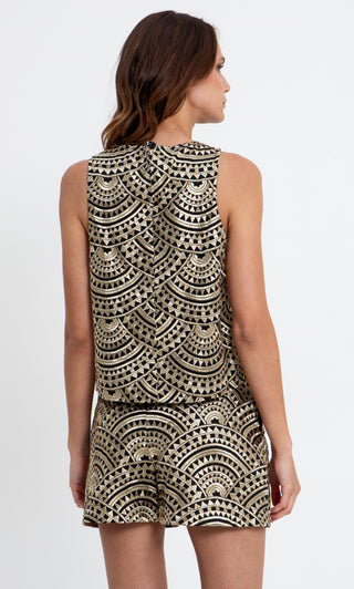 Greek Archaic Kori New Triangle Sleeveless Top
