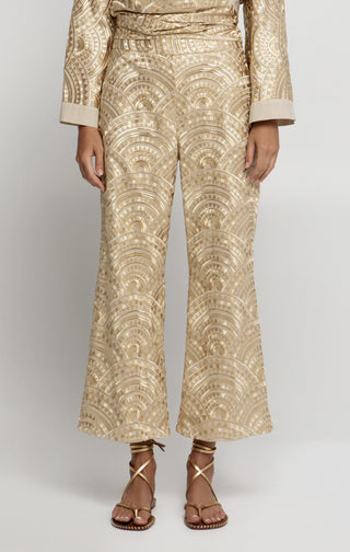 Greek Archaic Kori New Triangle Zipper Pants