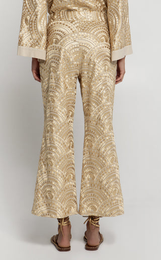 Greek Archaic Kori New Triangle Zipper Pants