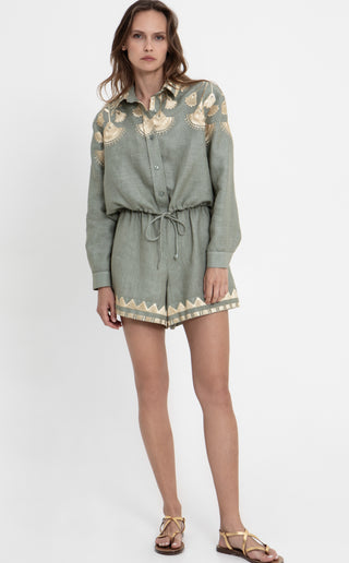 Greek Archaic Kori Papyrus Shirt