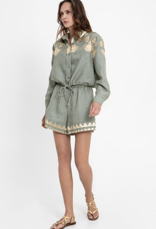 Greek Archaic Kori Papyrus Shirt