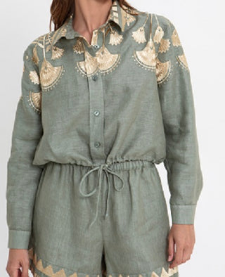 Greek Archaic Kori Papyrus Shirt