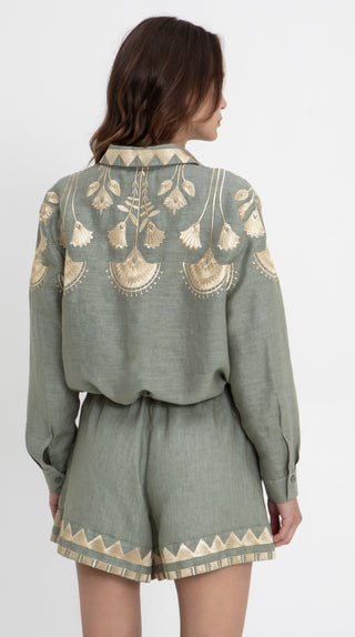 Greek Archaic Kori Papyrus Shirt