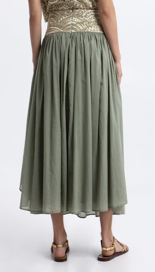 Greek Archaic Kori New Triangle Long Skirt