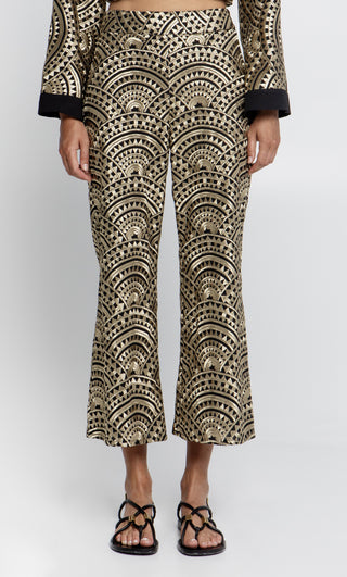 Greek Archaic Kori New Triangle Zipper Pants