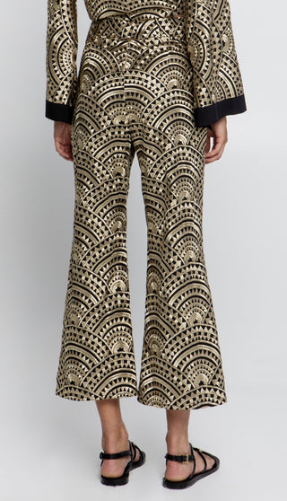 Greek Archaic Kori New Triangle Zipper Pants