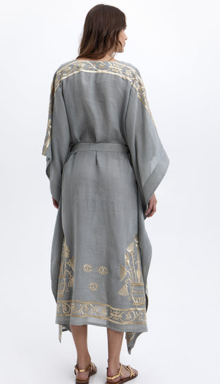 Greek Archaic Kori Crete Long Belt Kaftan