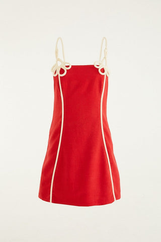 Farm Rio Red Flower Mini Dress