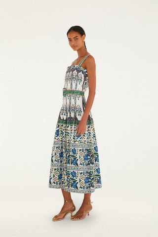 Farm Rio Manoela Belted Maxi Dress