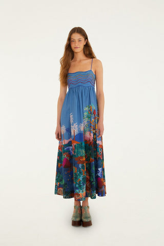 Farm Rio Dream Landscape Maxi Dress