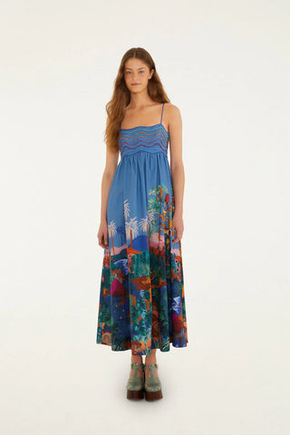 Farm Rio Dream Landscape Maxi Dress