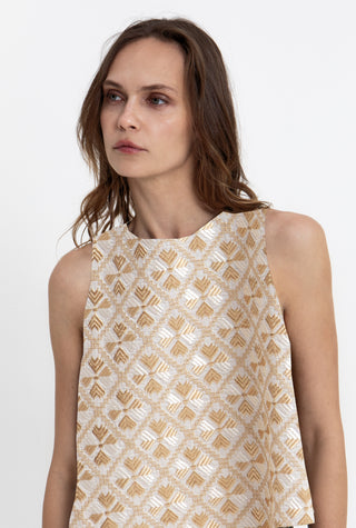Greek Archaic Kori Flakes Sleeveless Top