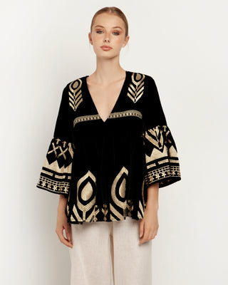 Feather Bell Sleeve Top