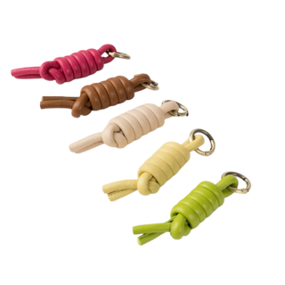 Knots Leather Bag Charm & Keychain