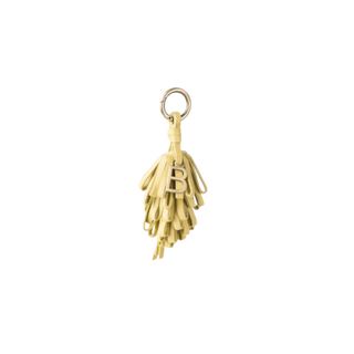 Round Tassel Leather Bag Charm & Keychain