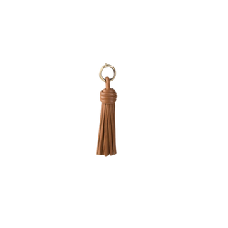 Tassel Leather Bag Charm & Keychain