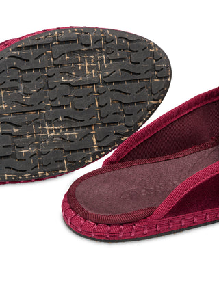 Bruna Garnet Velvet Slippers