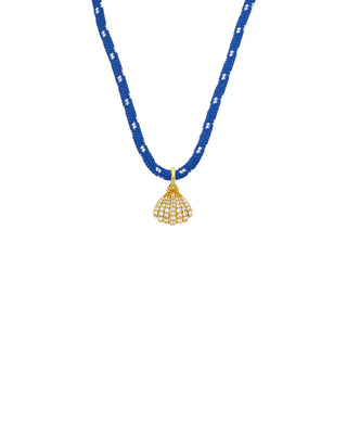 Mya-Bay Blue Shell Necklace