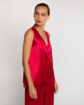 Viscose V Neck Top