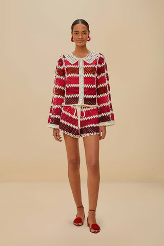 Colorful Crochet Tiles Shirt