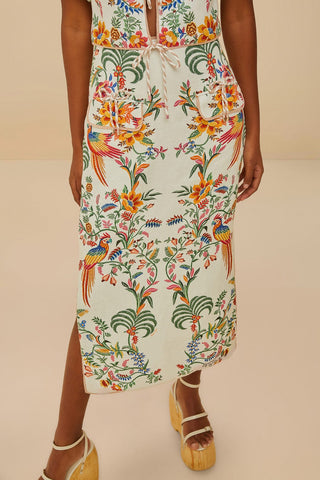 Delicate Forest Midi Skirt