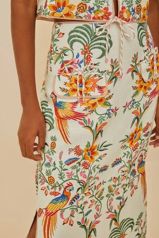 Delicate Forest Midi Skirt