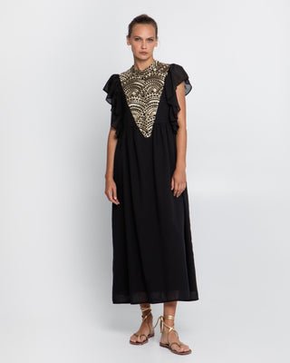 Dress Long New Triangle Rufffles