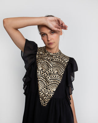 Dress Long New Triangle Rufffles