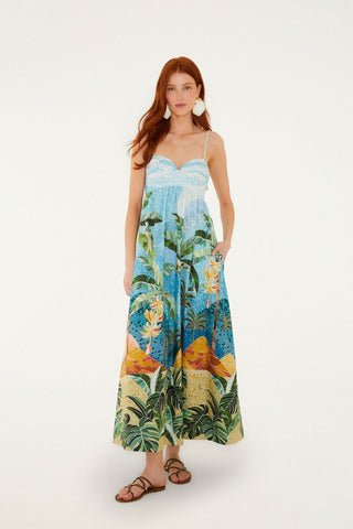 Farm Rio Mosaic Maxi Dress