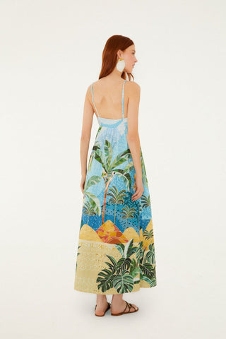 Farm Rio Mosaic Maxi Dress