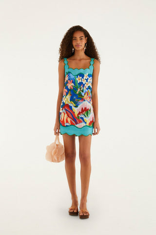 Farm Rio Garden Of Life Mini Dress