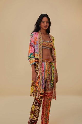 Farm Rio Mixed Scarf Multicolour Pants