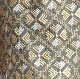 Greek Archaic Kori Flakes Bib Collar Mini Dress