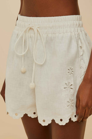 Flowers Richelieu Shorts