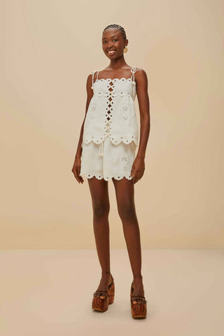 Flowers Richelieu Sleeveless Top