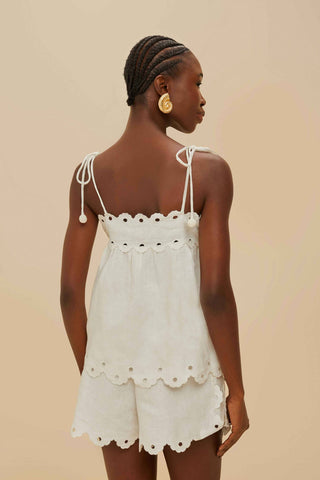 Flowers Richelieu Sleeveless Top