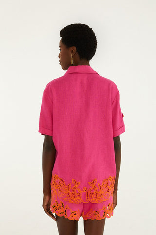 Farm Rio Fruit Richelieu Artisanal Buttoned Shirt
