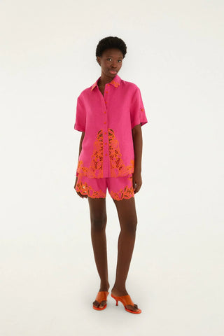 Farm Rio Fruit Richelieu Artisanal Buttoned Shirt