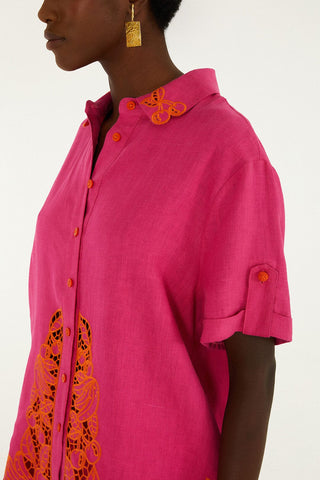 Farm Rio Fruit Richelieu Artisanal Buttoned Shirt