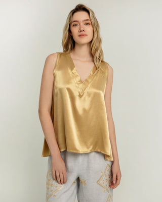 Viscose V Neck Top
