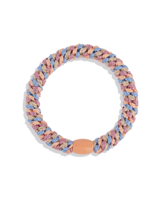KKNEKKI Peach Blue Glitter Hair Tie