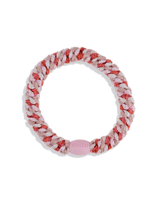 COMING SOON - KKNEKKI Pomerant Pink Glitter Hair Tie