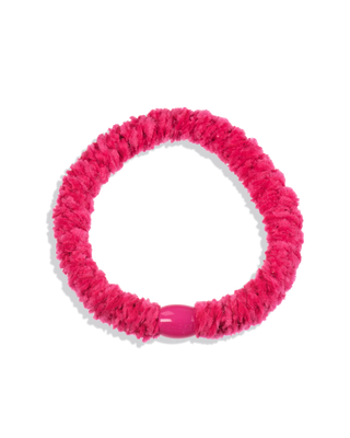 COMING SOON - KKNEKKI Velvet Strong Pink Hair Tie