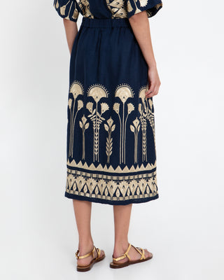 Greek Archaic Kori Papyrus Midi Skirt
